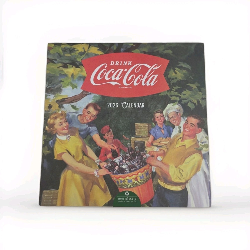 2026 Coke: Vintage Nostalgia Wall Calendar - Large Grids for Appointments and...